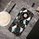 For Huawei Mate 40 Pro Frosted Fashion Marble Shockproof  TPU Protective Case(Hexagon Black) - 1