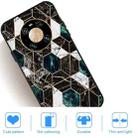 For Huawei Mate 40 Pro Frosted Fashion Marble Shockproof  TPU Protective Case(Hexagon Black) - 5