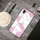 For Samsung Galaxy A01 Core Frosted Fashion Marble Shockproof  TPU Protective Case(White Block) - 1