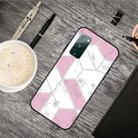 For Samsung Galaxy S20 FE Frosted Fashion Marble Shockproof  TPU Protective Case(White Block) - 1