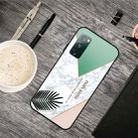 For Samsung Galaxy S20 FE Frosted Fashion Marble Shockproof  TPU Protective Case(Green White Grass) - 1