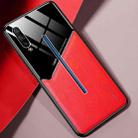 For vivo iQOO All-inclusive Leather + Organic Glass Protective Case with Metal Iron Sheet(Red) - 1