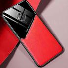 For vivo S5 All-inclusive Leather + Organic Glass Protective Case with Metal Iron Sheet(Red) - 1