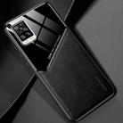 For vivo V20 All-inclusive Leather + Organic Glass Protective Case with Metal Iron Sheet(Black) - 1