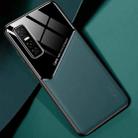 For vivo Y73s All-inclusive Leather + Organic Glass Protective Case with Metal Iron Sheet(Green) - 1