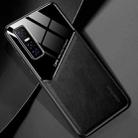 For vivo Y73s All-inclusive Leather + Organic Glass Protective Case with Metal Iron Sheet(Black) - 1