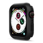 Silicone Frame Protective Case For Apple Watch Series 6 & SE & 5 & 4 44mm(Black) - 1