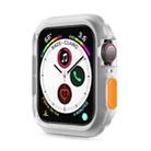 Silicone Frame Protective Case For Apple Watch Series 6 & SE & 5 & 4 44mm(Orange) - 1