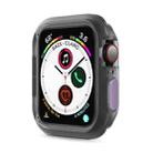 Silicone Frame Protective Case For Apple Watch Series 6 & SE & 5 & 4 44mm(Purple) - 1