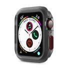Silicone Frame Protective Case For Apple Watch Series 6 & SE & 5 & 4 44mm(Wine Red) - 1