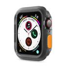 Silicone Frame Protective Case For Apple Watch Series 6 & SE & 5 & 4 44mm(Orange) - 1