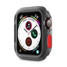 Silicone Frame Protective Case For Apple Watch Series 6 & SE & 5 & 4 44mm(Red) - 1