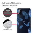 For OnePlus Nord N100 Colored Drawing Clear TPU Protective Cases(Blue Butterfly) - 4