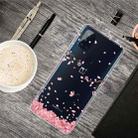 For OnePlus Nord N100 Colored Drawing Clear TPU Protective Cases(Cherry Blossoms) - 1