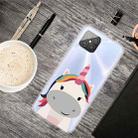 For Huawei Nova 8 SE Colored Drawing Clear TPU Protective Cases(Fat Unicorn) - 1