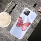For Huawei Nova 8 SE Colored Drawing Clear TPU Protective Cases(Red Butterfly) - 1