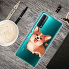 For Huawei P Smart 2021 Colored Drawing Clear TPU Protective Cases(Love Corgi) - 1