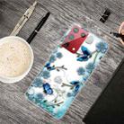 For Samsung Galaxy S21 5G Colored Drawing Clear TPU Protective Cases(Chrysanthemum Butterfly) - 1