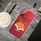 For Samsung Galaxy S21 5G Colored Drawing Clear TPU Protective Cases(Fox Head) - 1