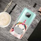 For Xiaomi Mi 10T Lite 5G Colored Drawing Clear TPU Protective Cases(Fat Unicorn) - 1