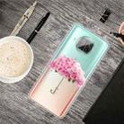 For Xiaomi Mi 10T Lite 5G Colored Drawing Clear TPU Protective Cases(Flower Umbrella) - 1