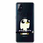 For OnePlus Nord N100 Colored Drawing Clear TPU Protective Cases(Penguin) - 2