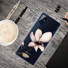 For OnePlus Nord N100 Colored Drawing Clear TPU Protective Cases(A Lotus) - 1