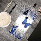 For OnePlus Nord N100 Colored Drawing Clear TPU Protective Cases(Butterfly) - 1