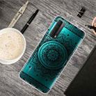 For Huawei P Smart 2021 Colored Drawing Clear TPU Protective Cases(Mandala) - 1