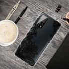 For Xiaomi Mi 10T Pro Colored Drawing Clear TPU Protective Cases(Black Rose) - 1