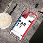 For Samsung Galaxy S21 5G Boarding Pass Series TPU Phone Protective Case(Paris) - 1