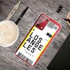For Samsung Galaxy S21+ 5G Boarding Pass Series TPU Phone Protective Case(Los Angeles) - 1