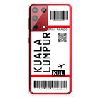 For Samsung Galaxy S21 Ultra 5G Boarding Pass Series TPU Phone Protective Case(Kuala Lumpur) - 2