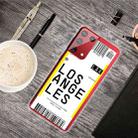 For Samsung Galaxy S21 Ultra 5G Boarding Pass Series TPU Phone Protective Case(Los Angeles) - 1