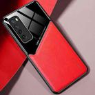 For Huawei Nova 7 All-inclusive Leather + Organic Glass Protective Case with Metal Iron Sheet(Red) - 1