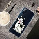 For OnePlus Nord N10 5G Shockproof Painted Transparent TPU Protective Case(Selfie Dog) - 1