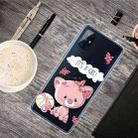 For OnePlus Nord N10 5G Shockproof Painted Transparent TPU Protective Case(Cute Cat) - 1