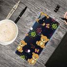 For OnePlus Nord N100 Shockproof Painted Transparent TPU Protective Case(Little Brown Bear) - 1