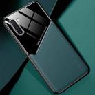 For Samsung Galaxy Note10 All-inclusive Leather + Organic Glass Protective Case with Metal Iron Sheet(Green) - 1