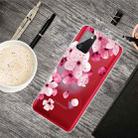 For Samsung Galaxy A02s Colored Drawing Clear TPU Protective Cases(Cherry Blossoms) - 1