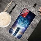 For Samsung Galaxy S21 5G Colored Drawing Clear TPU Protective Cases(The Lion King) - 1