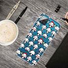 For Samsung Galaxy A12 Shockproof Painted Transparent TPU Protective Case(Mini Panda) - 1