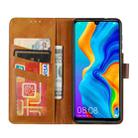 For Huawei P30 Lite Calf Texture Double Fold Clasp Horizontal Flip Leather Case with Photo Frame & Holder & Card Slots & Wallet(Green) - 4