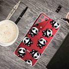 For Samsung Galaxy S21 Ultra 5G Shockproof Painted Transparent TPU Protective Case(Hug A Bear) - 1