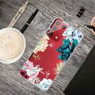 For Samsung Galaxy S21 Ultra 5G Shockproof Painted Transparent TPU Protective Case(Gem Flower) - 1