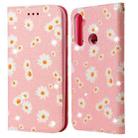 For OPPO Realme 5 & C3 Glittering Daisy Magnetic Horizontal Flip Leather Case with Holder & Card Slots & Photo Frame(Pink) - 1