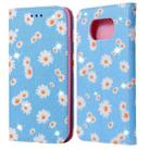 For Xiaomi Poco X3 NFC Glittering Daisy Magnetic Horizontal Flip Leather Case with Holder & Card Slots & Photo Frame(Blue) - 1