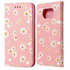 For Xiaomi Poco X3 NFC Glittering Daisy Magnetic Horizontal Flip Leather Case with Holder & Card Slots & Photo Frame(Pink) - 1