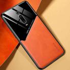 For Xiaomi Redmi K20 All-inclusive Leather + Organic Glass Protective Case with Metal Iron Sheet(Yellow) - 1