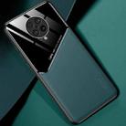 For Xiaomi Redmi K30 Ultra All-inclusive Leather + Organic Glass Protective Case with Metal Iron Sheet(Green) - 1